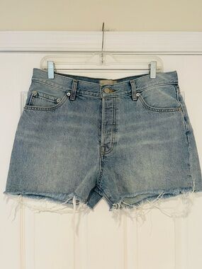 Women’s Everlane The Relaxed 90's High Rise Cut-off Denim Jean Shorts Size 30